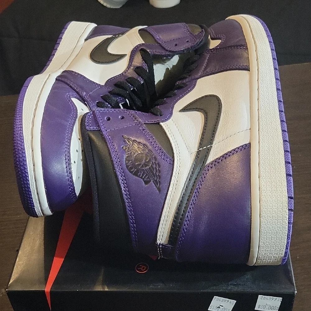 Nike Air Jordan 1 Retro High OG 'Court Purple' (2020) M9.5/W11 EUC W/OG BOX